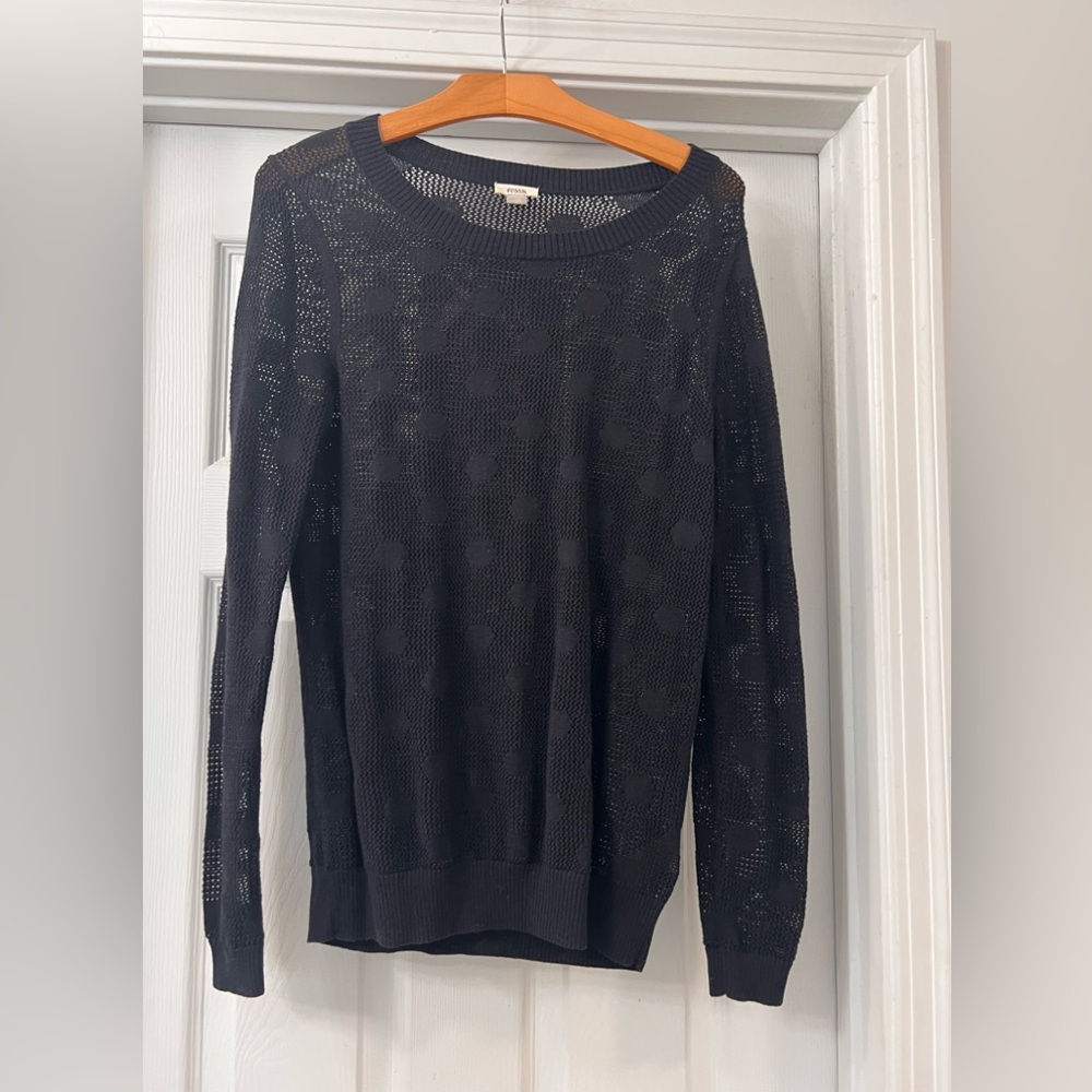 Fossil Black Knit Sweater